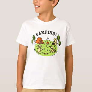 Gelbes Labradors Campings-T-Shirt T-Shirt