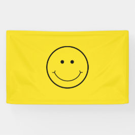 Gelbes Lächeln Grin Face Happy Banner