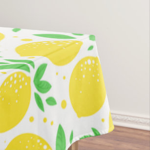 Gelbes Lemon Tableclout Tischdecke