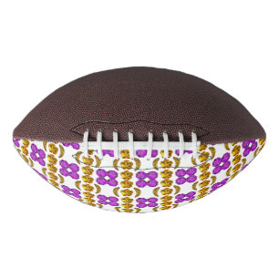 Gelbes Lila Muster Football