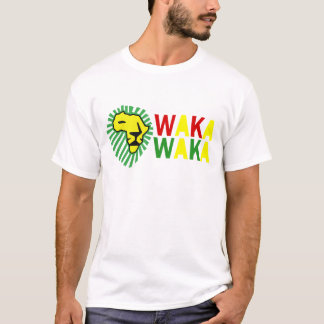 Gelbes Löwe-Grün-Mähne Waka Waka Shirt