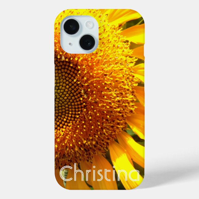 Gelbes Mammut-Sonnenblumen-Foto Case-Mate iPhone Hülle (Rückseite)