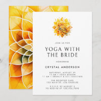 Gelbes Mandala Yoga mit Bride