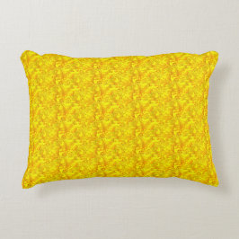 Gelbes Marigold Floral Nahtloses Muster Dekokissen