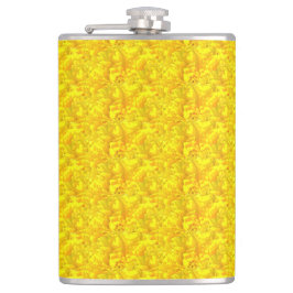 Gelbes Marigold Floral Nahtloses Muster Flachmann