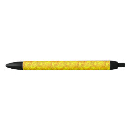 Gelbes Marigold Floral Nahtloses Muster Kugelschreiber
