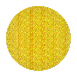 Gelbes Marigold Floral Nahtloses Muster Schneidebrett