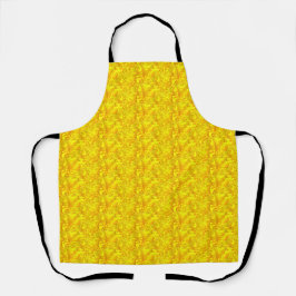 Gelbes Marigold Floral Nahtloses Muster Schürze