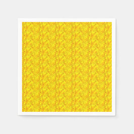Gelbes Marigold Floral Nahtloses Muster Serviette