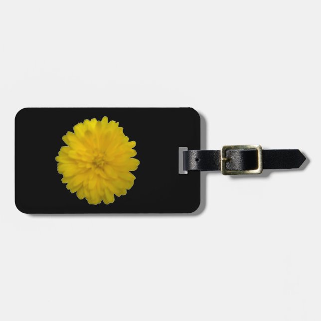 Gelbes Marigold - Tag Gepäckanhänger (Vorderseite horizontal)