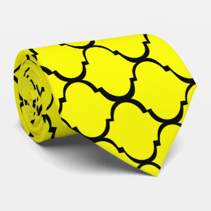 Gelbes marokkanisches Design Krawatte