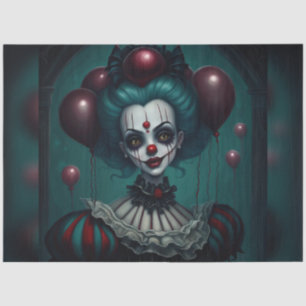 Gelbes Mit Augen Halloween-Clowntaufopapier Seidenpapier
