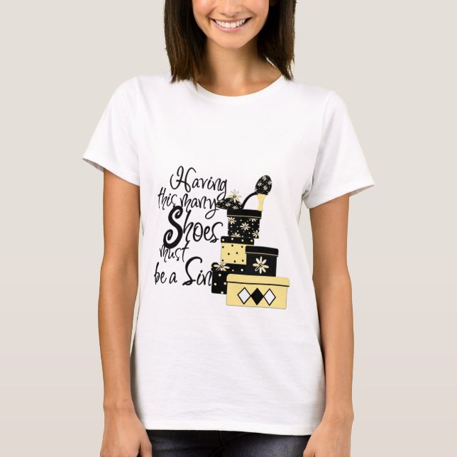 Gelbes Mode-T-Shirt T-Shirt (Vorderseite)
