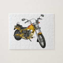 Gelbes Motorrad