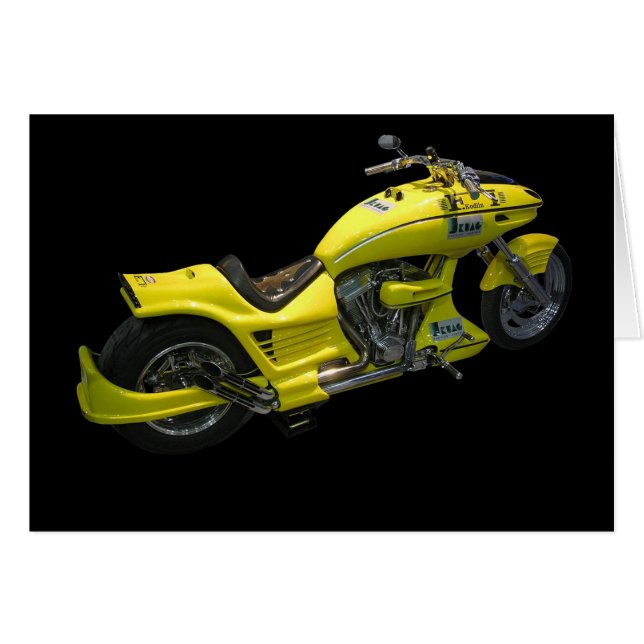 Gelbes Motorrad (Vorderseite (Horizontal))