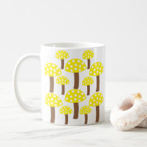Gelbes Mushroom-Muster