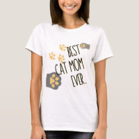 Gelbes Muster Beste Mama für Katzen