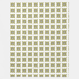 Gelbes Muster Fleecedecke