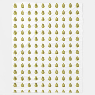 Gelbes Muster Fleecedecke