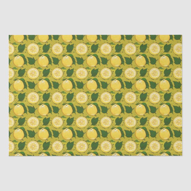 Gelbes Muster für Wasserfarben-Lemon Seidenpapier (Vorderseite)