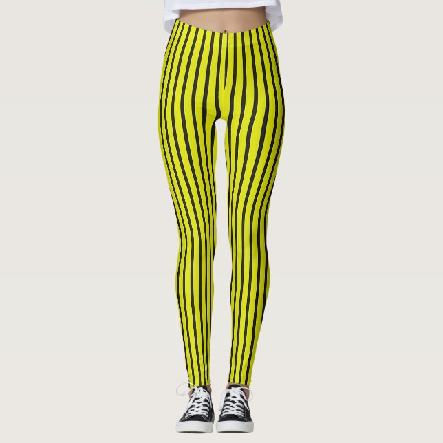 Gelbes Muster Leggings (Vorderseite)