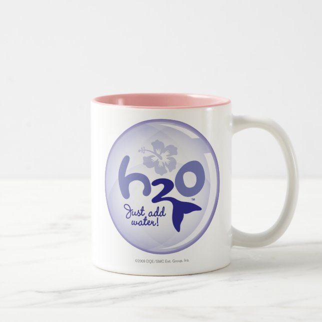 Gelbes Namensmuster Zweifarbige Tasse (Rechts)