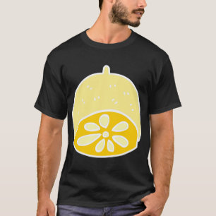 Gelbes Niedliches Lebensmittel Zitrone Frucht Cart T-Shirt