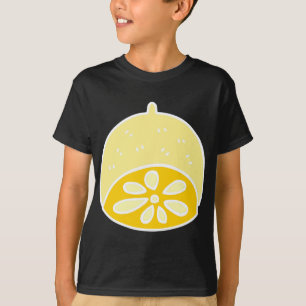 Gelbes Niedliches Lebensmittel Zitrone Frucht Cart T-Shirt