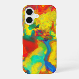 Gelbes Öl und Wasser schrecken, nicht mischen iPhone 16 Hülle