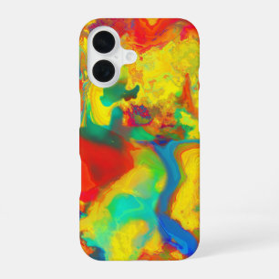 Gelbes Öl und Wasser schrecken, nicht mischen iPhone 16 Hülle