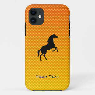 Gelbes Orangenpferd iPhone 11 Hülle