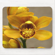 Gelbes Orchidee mousepad