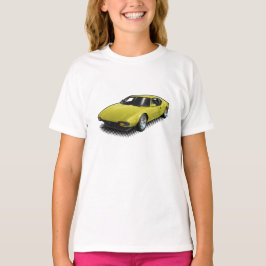 Gelbes Pantera auf weißem T - Shirt