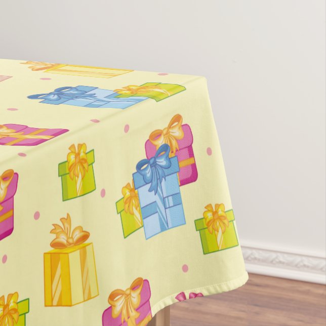 Gelbes Party Geschenk Tablette Tischdecke (Beispiel)