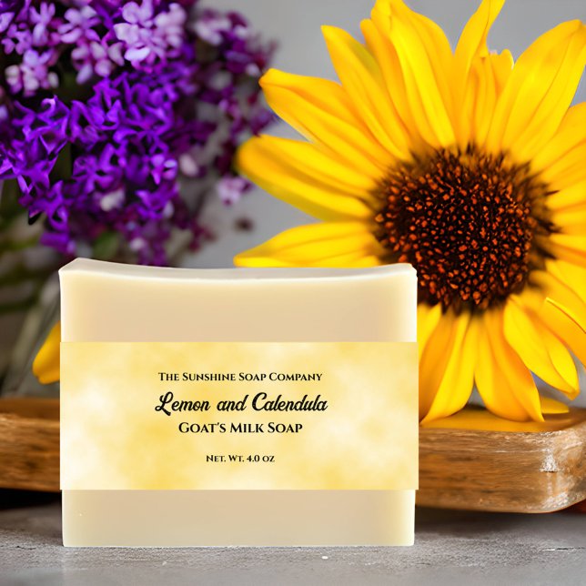 Gelbes Pergament Papier Art Seife Bauch Band (Von Creator hochgeladen)