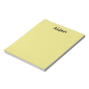 Gelbes Personalisiertes Notepad Notizblock