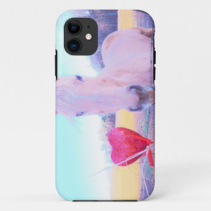 Gelbes Pferd und Rotes Herz Case-Mate iPhone Hülle