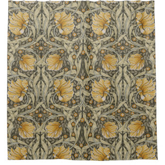 Gelbes Pimpernell, William Morris, Jugendstil Duschvorhang