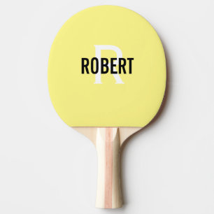 Gelbes Pingpongpaddel Tischtennis Schläger