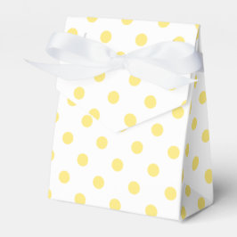Gelbes Polka Dots Muster Geschenkschachtel