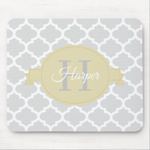 Gelbes Quatrefolie Personalisierte Maus Pad Mousepad