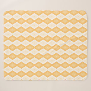 Gelbes Rautenmuster Sherpadecke