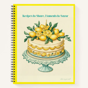 Gelbes Rezept Notizbuch