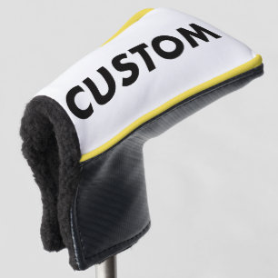 GELBES Rohr Custom Golf Putter Kopfbedeckung Blank Headcover