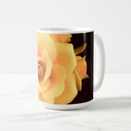 Gelbes Rose, Foto 2004. Kaffeetasse