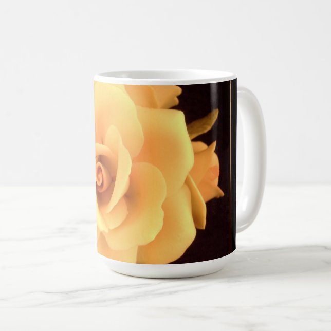 Gelbes Rose, Foto 2004. Kaffeetasse (VorderseiteRechts)