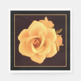 Gelbes Rose, Foto 2004. Serviette