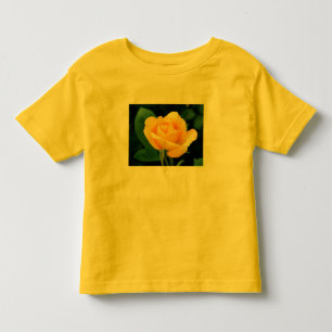 Gelbes Rosen-T-Shirt Kleinkind T-shirt