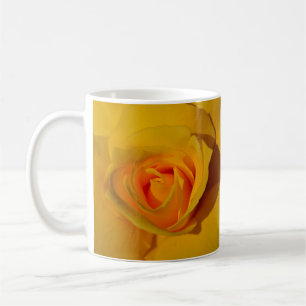Gelbes Rosengebirge Foto orange Kaffeetasse