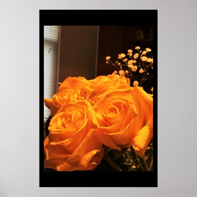 Gelbes Roses-Foto Poster (Vorne)